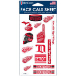 Detroit Red Wings Face Cals 4" x 7"
