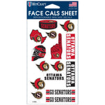 Ottawa Senators Face Cals 4" x 7"