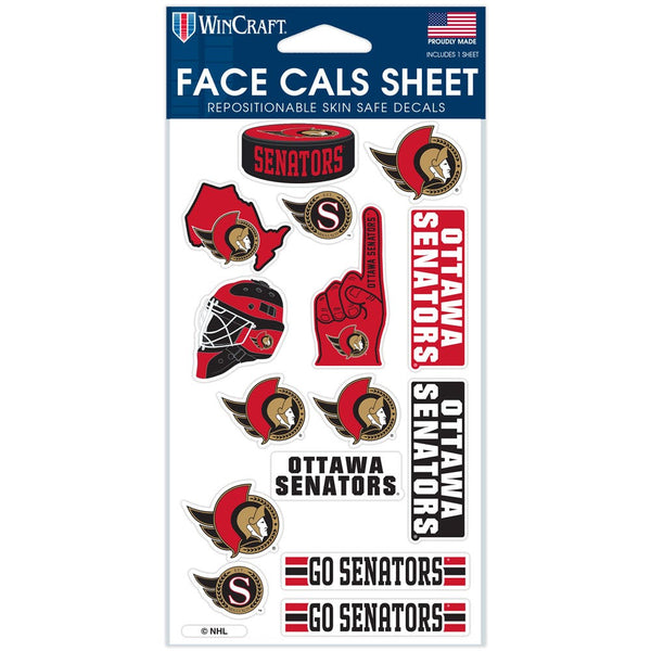 Ottawa Senators Face Cals 4" x 7"