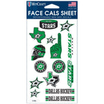 Dallas Stars Face Cals 4" x 7"
