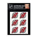 New Jersey Devils Glitter Tattoo 6 Pack