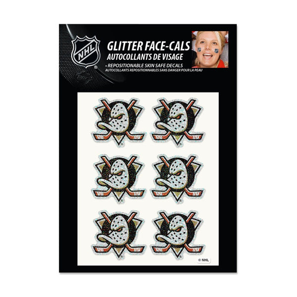 Anaheim Ducks Glitter Tattoo 6 Pack