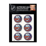 New York Islanders Glitter Tattoo 6 Pack