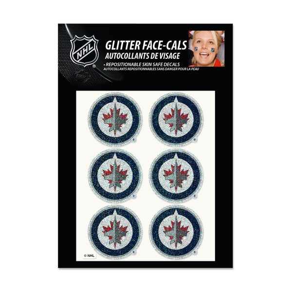 Winnipeg Jets Glitter Tattoo 6 Pack