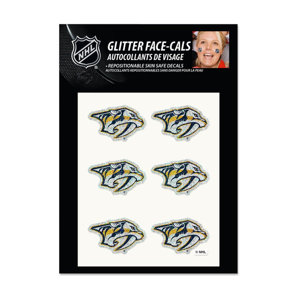Nashville Predators Glitter Tattoo 6 Pack