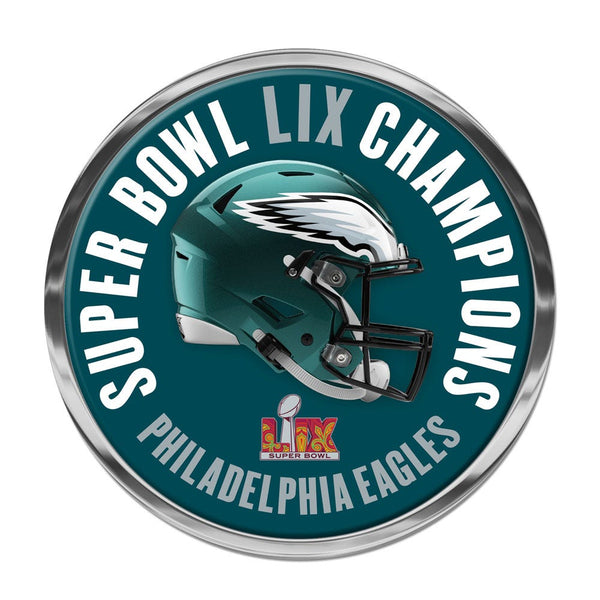 Super Bowl Champions Philadelphia Eagles Chrome Metal Domed Emblem