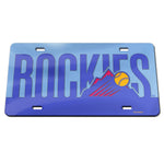 Colorado Rockies / City Connect Specialty Acrylic License Plate