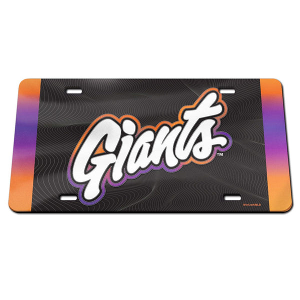 San Francisco Giants / City Connect Specialty Acrylic License Plate