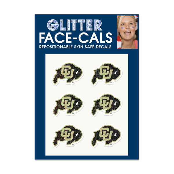 Colorado Buffaloes Glitter Tattoo 6 Pack