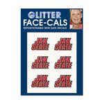Jacksonville State Gamecocks Glitter Tattoo 6 Pack