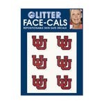 Utah Utes Glitter Tattoo 6 Pack