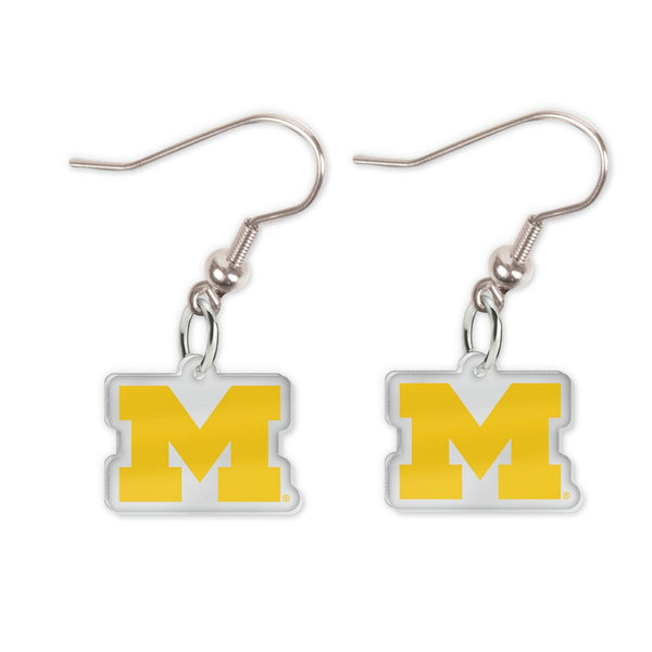 Michigan Wolverines Acrylic loop earrings