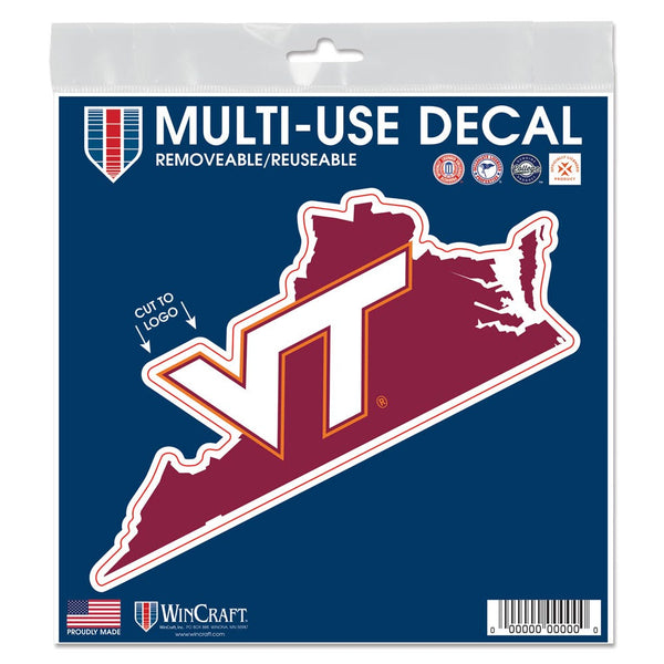 Virginia Tech Hokies All Surface Decal 6" x 6"