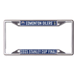 Western Conference Champions Edmonton Oilers Lic Plt Frame S/S Printed