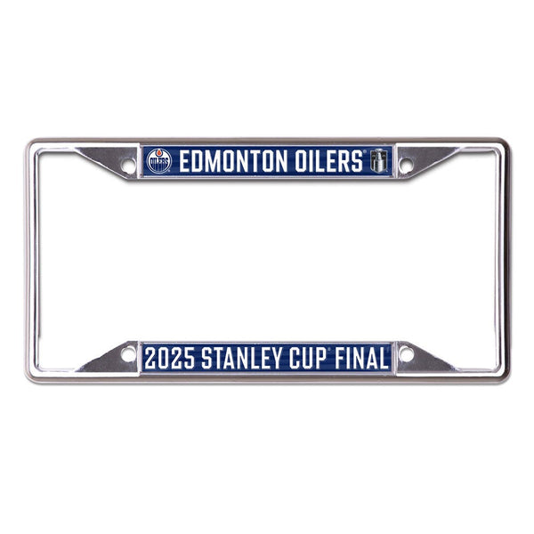 Western Conference Champions Edmonton Oilers Lic Plt Frame S/S Printed