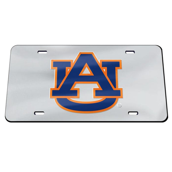 Auburn Tigers SILVER BACKGROUND Specialty Acrylic License Plate