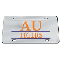 Wholesale-Auburn Tigers BAR DESIGN SILVER BACKGROUND Acrylic Classic License Plates