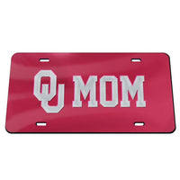 Wholesale-Oklahoma Sooners RED BACKGROUND Specialty Acrylic License Plate