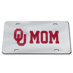 Wholesale-Oklahoma Sooners SILVER BACKGROUND Specialty Acrylic License Plate