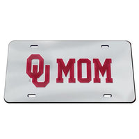 Wholesale-Oklahoma Sooners SILVER BACKGROUND Specialty Acrylic License Plate