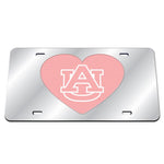 Wholesale-Auburn Tigers PINK HEART Acrylic Classic License Plates