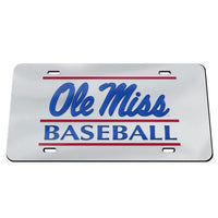 Wholesale-Ole Miss Rebels BASEBALL Acrylic Classic License Plates