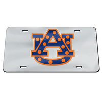 Wholesale-Auburn Tigers SILVER BACKGROUND Specialty Acrylic License Plate