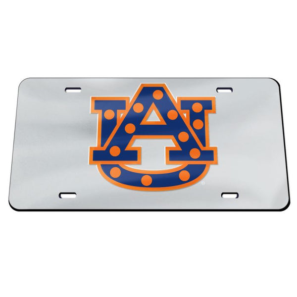 Wholesale-Auburn Tigers SILVER BACKGROUND Specialty Acrylic License Plate