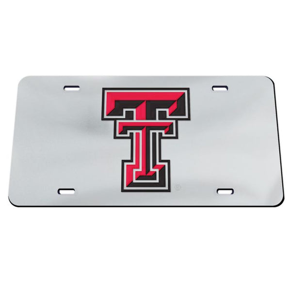 Wholesale-Texas Tech Red Raiders TT LOGO Acrylic Classic License Plates