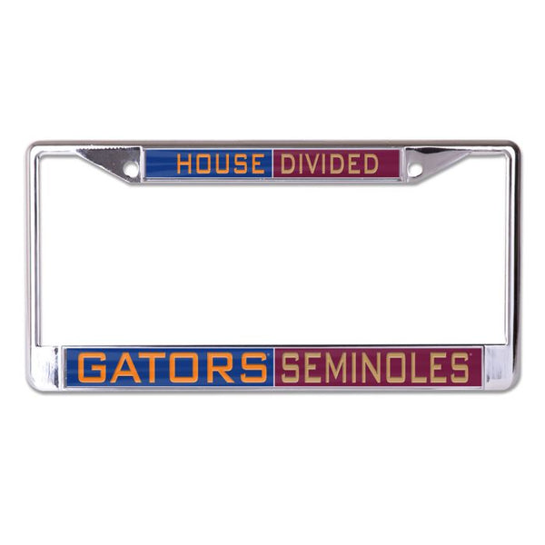 Wholesale-Florida Gators / Florida State Seminoles Lic Plt Frame S/L Printed NCAA Rivalry