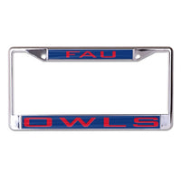 Wholesale-Florida Atlantic Owls Lic Plt Frame S/L Printed