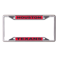 Houston Texans Lic Plt Frame S/S Printed