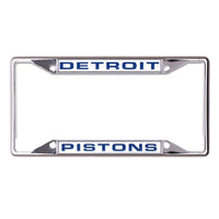 Detroit Pistons Lic Plt Frame S/S Printed