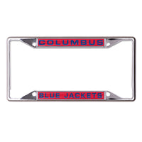 Columbus Blue Jackets Lic Plt Frame S/S Printed