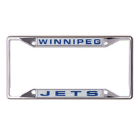 Winnipeg Jets Lic Plt Frame S/S Printed