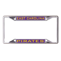 Wholesale-East Carolina Pirates Lic Plt Frame S/S Printed