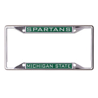 Wholesale-Michigan State Spartans Lic Plt Frame S/S Printed