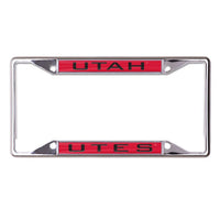 Wholesale-Utah Utes Lic Plt Frame S/S Printed