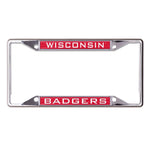 Wholesale-Wisconsin Badgers Lic Plt Frame S/S Printed