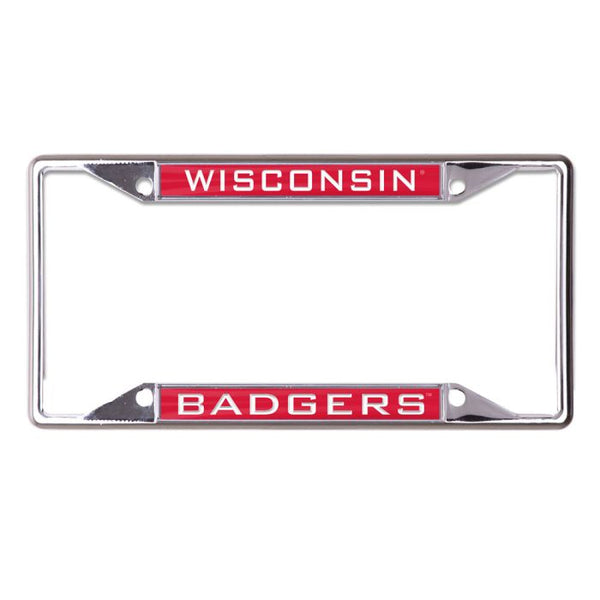 Wholesale-Wisconsin Badgers Lic Plt Frame S/S Printed