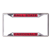 Wholesale-Ball State Cardinals Lic Plt Frame S/S Printed