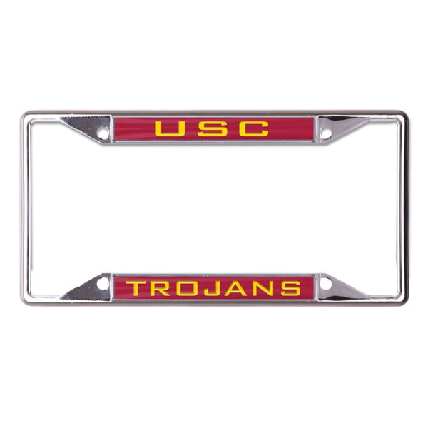 Wholesale-USC Trojans Lic Plt Frame S/S Printed