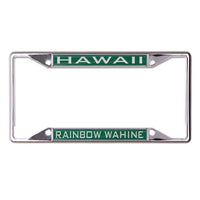 Wholesale-Hawaii Warriors Lic Plt Frame S/S Printed