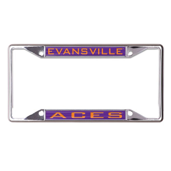 Wholesale-Evansville Purple Aces Lic Plt Frame S/S Printed