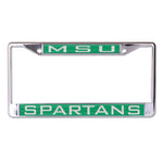 Wholesale-Michigan State Spartans Lic Plt Frame S/L Printed