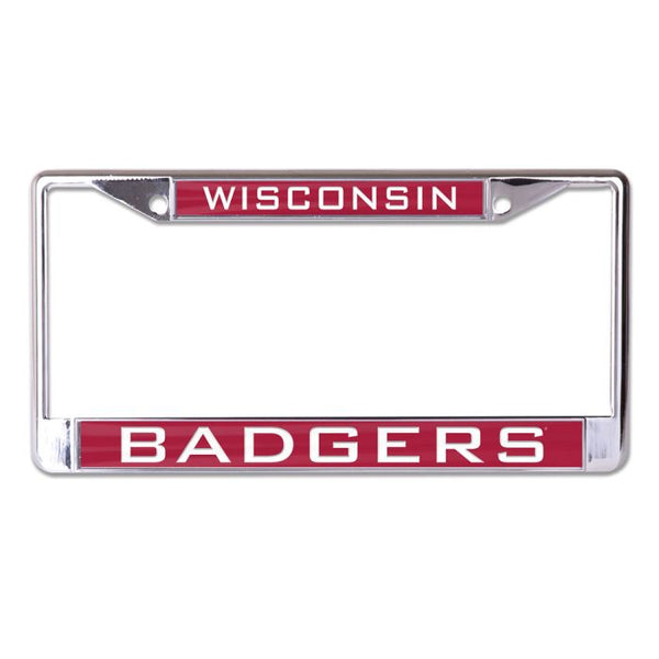 Wholesale-Wisconsin Badgers Lic Plt Frame S/L Printed