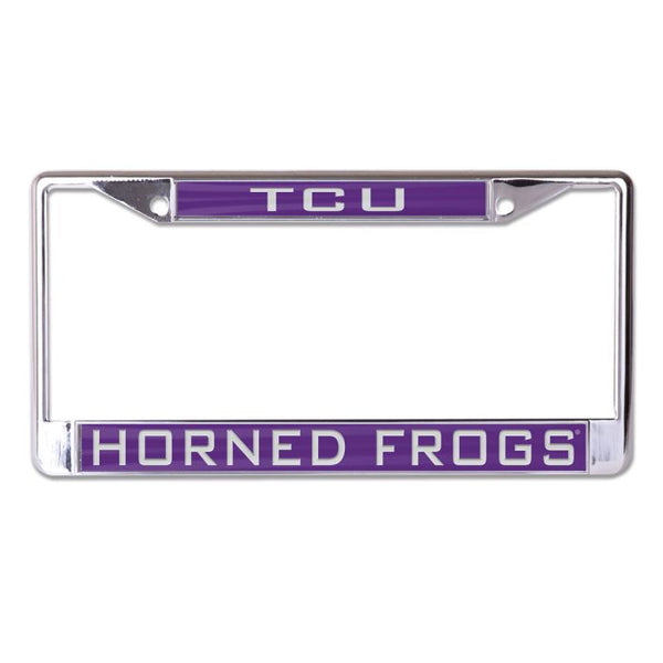 Wholesale-TCU Horned Frogs Lic Plt Frame S/L Printed