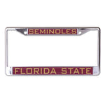 Wholesale-Florida State Seminoles Lic Plt Frame S/L Printed