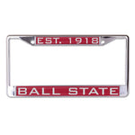 Wholesale-Ball State Cardinals Lic Plt Frame S/L Printed