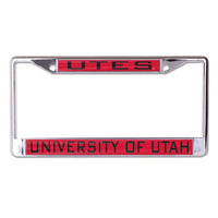 Wholesale-Utah Utes Lic Plt Frame S/L Printed